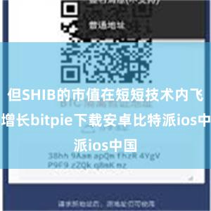 但SHIB的市值在短短技术内飞速增长bitpie下载安卓比特派ios中国